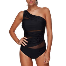 Load image into Gallery viewer, Mesh one-piece suits One Piece Swimsuit Plus Size Swimwear Women Monokini swimsuits sexy one piece swim suit brazilian body suit