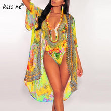 Load image into Gallery viewer, 2019 new fashion Milk Silk One piece sexy Swimsuit for Women slimming with cover ups flower printed swimwear mokini beachwear