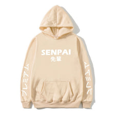 Load image into Gallery viewer, New Winter Anime Senpai Design Print Fleece Men's Hoodies Sweatshirts Men Women Streetwear Funny Black Hoody Man Winter Clothes