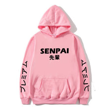 Load image into Gallery viewer, New Winter Anime Senpai Design Print Fleece Men's Hoodies Sweatshirts Men Women Streetwear Funny Black Hoody Man Winter Clothes