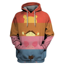 Load image into Gallery viewer, PLstar Cosmos 2019 Fashion Men hoodies Cute Winnie the Pooh Full Printed 3d Hooded Sweatshirt Unisex streetwear sudadera hombre
