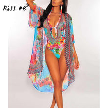 Load image into Gallery viewer, 2019 new fashion Milk Silk One piece sexy Swimsuit for Women slimming with cover ups flower printed swimwear mokini beachwear
