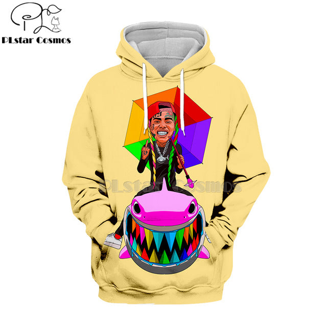 New Rapper Tekashi69 6ix9ine Tekashi 69 3D Print Women/men Hoodies Sweatshirts Harajuku Casual Pullover Hooded Jacket Clothes-1