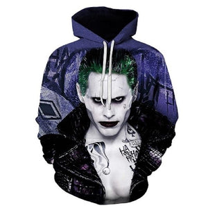 3 d Hoodies 3 d Men Women Sweatshirts Fashion Pullover of Autumn Tracksuits Harajuku Outwear Suicide Squad Joker Male Jacket