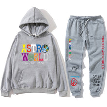 Load image into Gallery viewer, TRAVIS SCOTT ASTROWORLD hope you are here HOODIES fashion letters ASTROWORLD HOODIE streetwear + pants men&#39;s pullover sweatshirt
