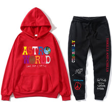 Load image into Gallery viewer, TRAVIS SCOTT ASTROWORLD hope you are here HOODIES fashion letters ASTROWORLD HOODIE streetwear + pants men&#39;s pullover sweatshirt
