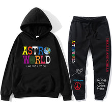 Load image into Gallery viewer, TRAVIS SCOTT ASTROWORLD hope you are here HOODIES fashion letters ASTROWORLD HOODIE streetwear + pants men&#39;s pullover sweatshirt
