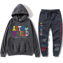 Load image into Gallery viewer, TRAVIS SCOTT ASTROWORLD hope you are here HOODIES fashion letters ASTROWORLD HOODIE streetwear + pants men&#39;s pullover sweatshirt
