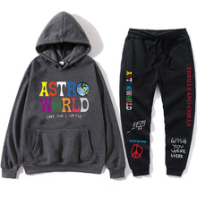 Load image into Gallery viewer, TRAVIS SCOTT ASTROWORLD hope you are here HOODIES fashion letters ASTROWORLD HOODIE streetwear + pants men&#39;s pullover sweatshirt
