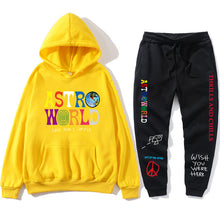 Load image into Gallery viewer, TRAVIS SCOTT ASTROWORLD hope you are here HOODIES fashion letters ASTROWORLD HOODIE streetwear + pants men&#39;s pullover sweatshirt
